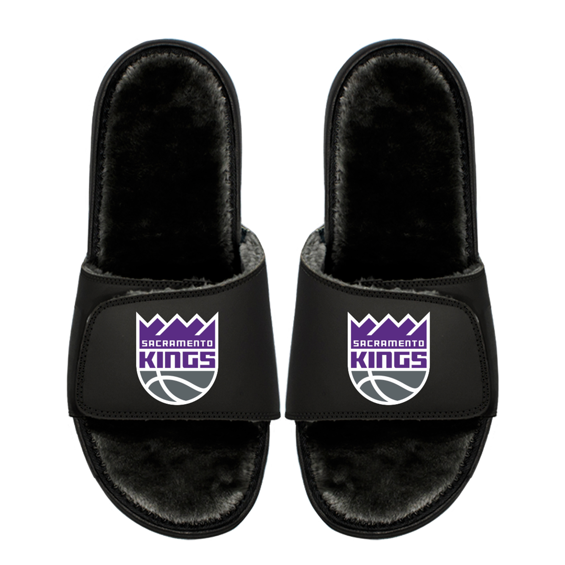 Unisex ISlide Sacramento Kings Logo Fur Slide Sandals Unisex ISlide Sacramento Kings Logo Fur Slide Sandals
