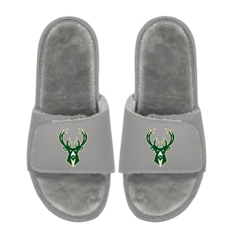 Unisex ISlide  Milwaukee Bucks Logo Fur Slide Sandals
