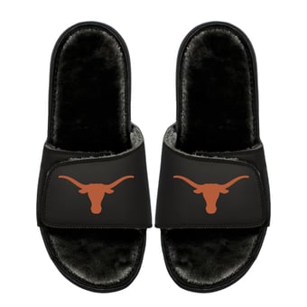 Youth ISlide  Texas Longhorns Logo Fur Slide Sandals