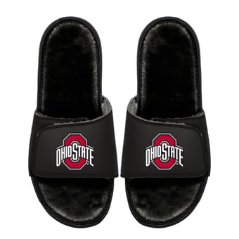 Youth ISlide  Ohio State Buckeyes Logo Fur Slide Sandals