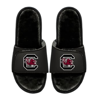 Youth ISlide  South Carolina Gamecocks Logo Fur Slide Sandals