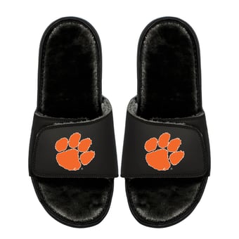 Youth ISlide  Clemson Tigers Logo Fur Slide Sandals