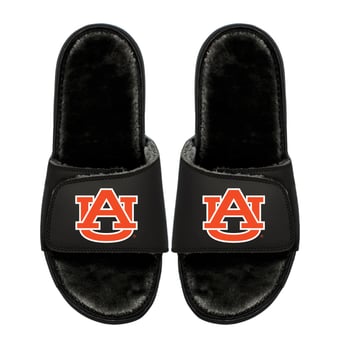 Youth ISlide  Auburn Tigers Logo Fur Slide Sandals