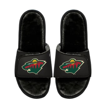 Youth ISlide  Minnesota Wild Logo Fur Slide Sandals