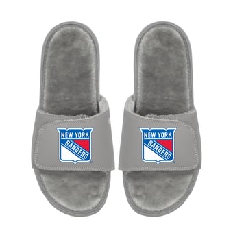 Unisex ISlide  New York Rangers Logo Fur Slide Sandals