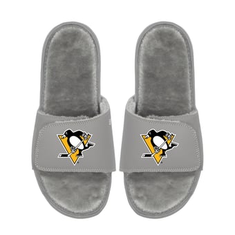 Unisex ISlide  Pittsburgh Penguins Logo Fur Slide Sandals