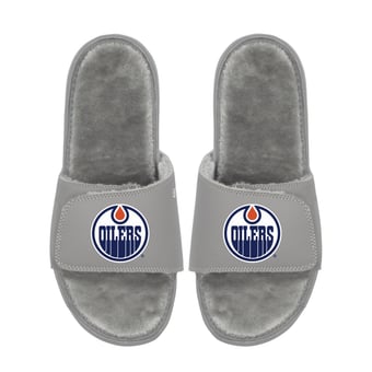 Unisex ISlide  Edmonton Oilers Logo Fur Slide Sandals