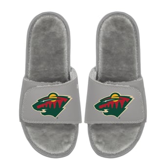 Unisex ISlide  Minnesota Wild Logo Fur Slide Sandals