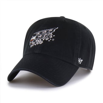Men's '47  Black Washington Capitals Alternate Clean Up Adjustable Hat