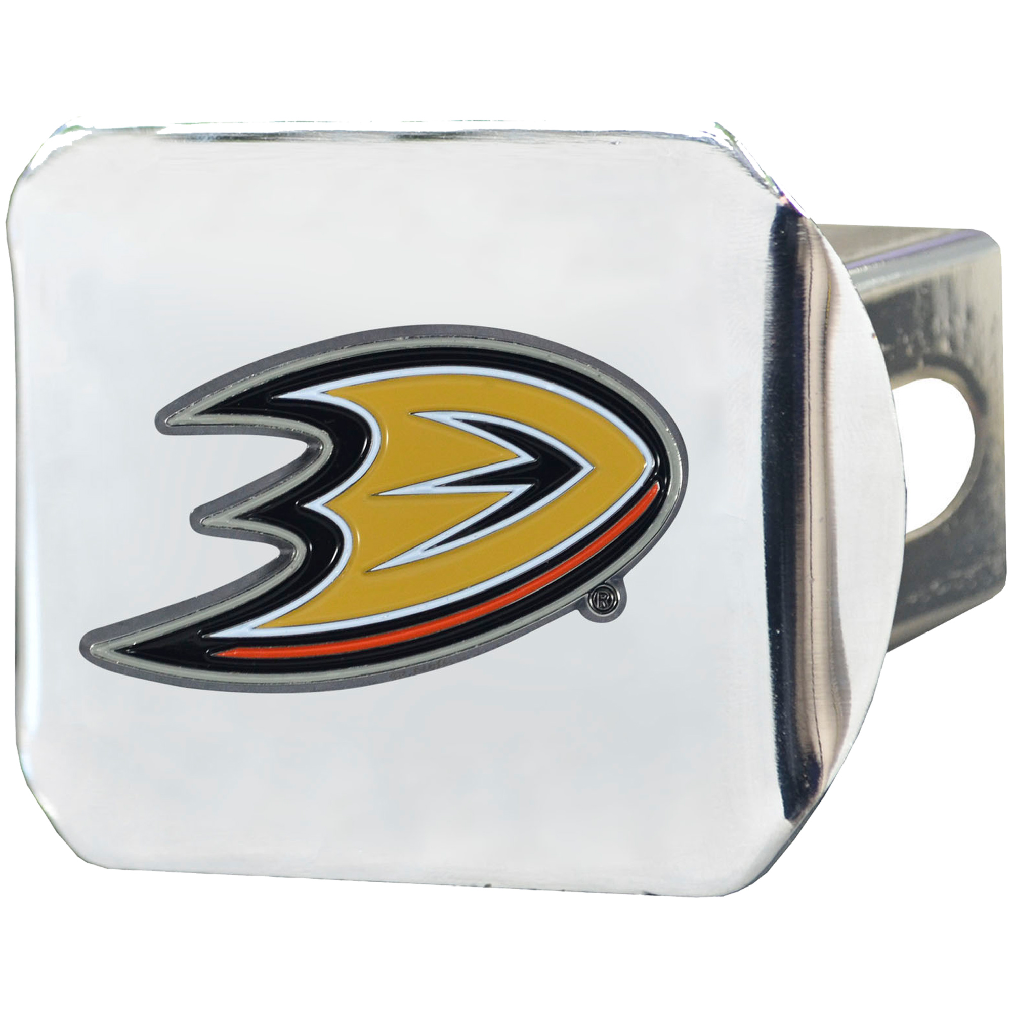 Logo Brands  Anaheim Ducks Color on Chrome Hitch Cover