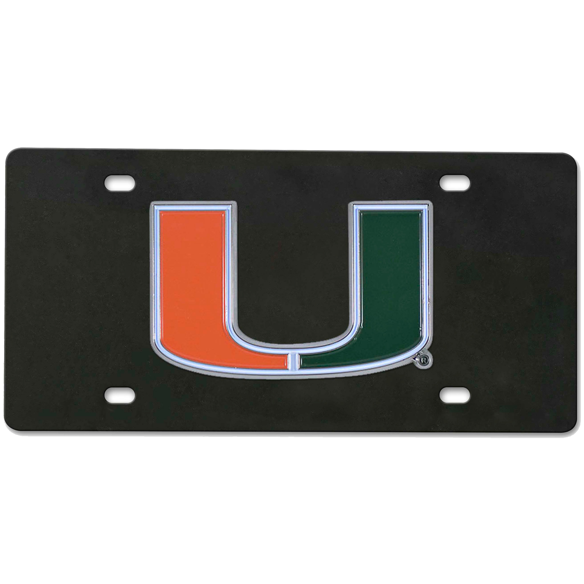 Logo Brands  Miami Hurricanes Diecast License Plate