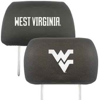 Logo Brands West Virginia Mountaineers Car Head Rest Cover