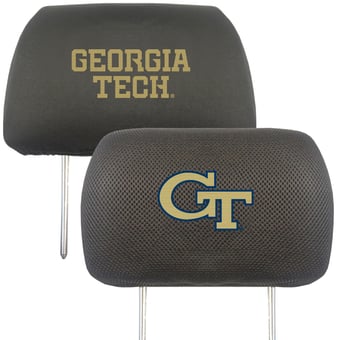 Logo Brands Georgia Tech Yellow Jackets Car Head Rest Cover