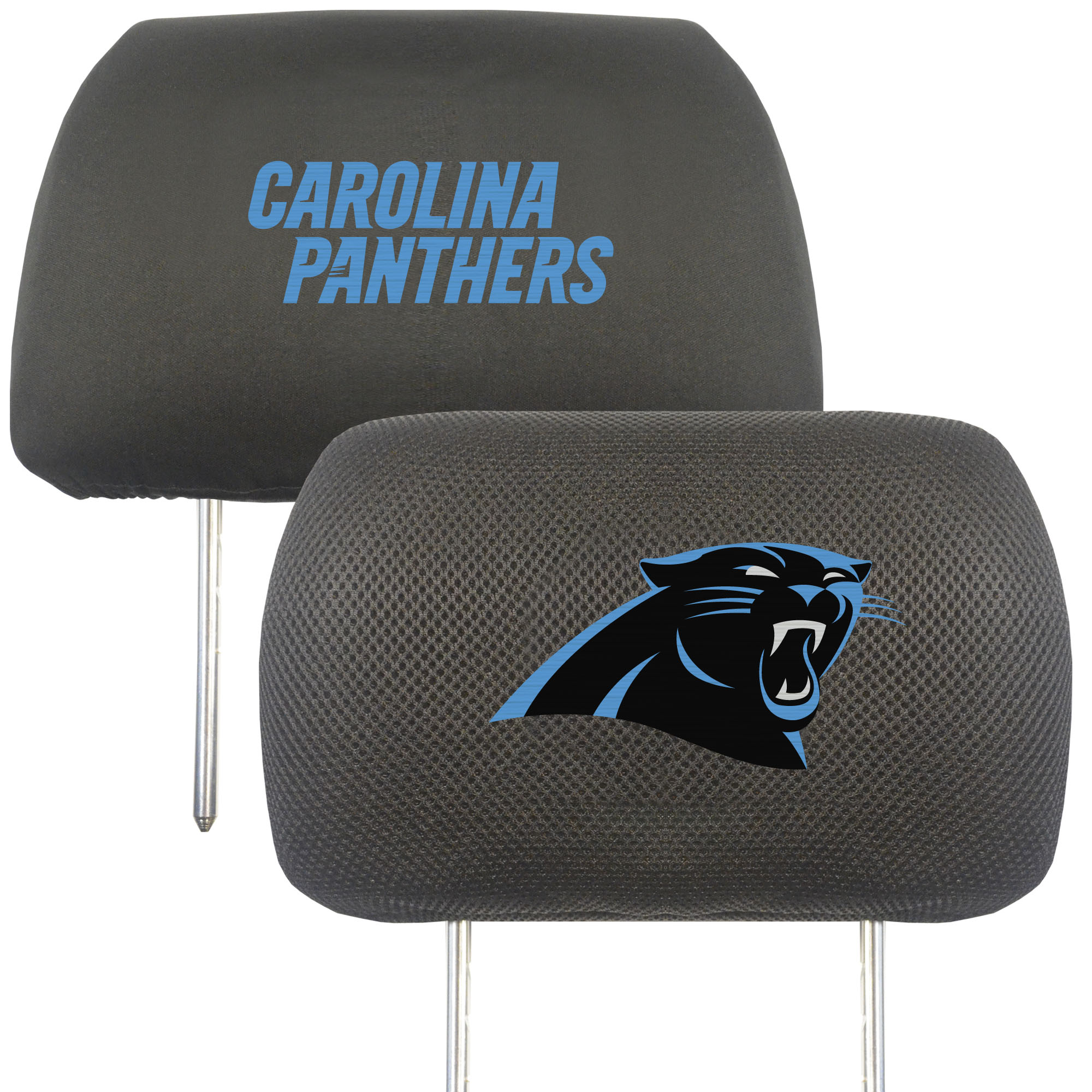 Logo Brands Carolina Panthers Car Head Rest Cover