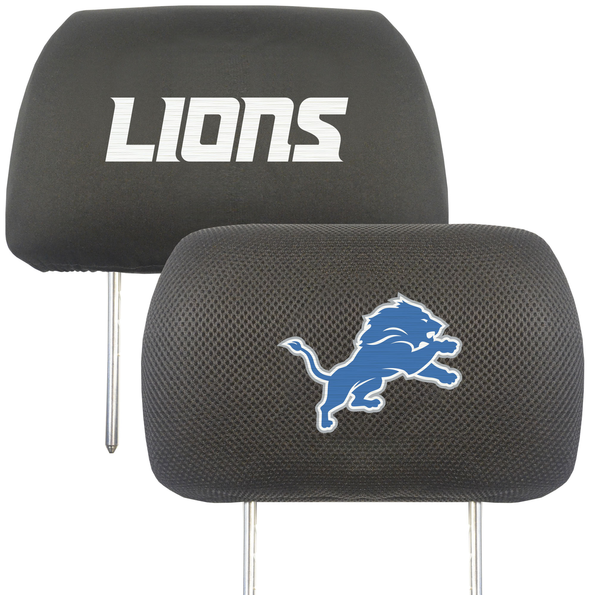 Logo Brands Detroit Lions Car Head Rest Cover