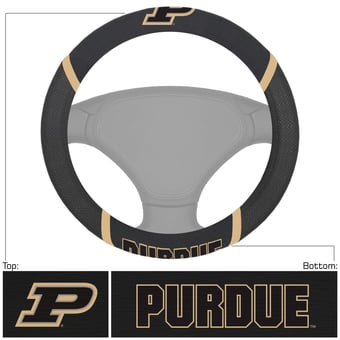 Logo Brands Purdue Boilermakers Steering Wheel Cover