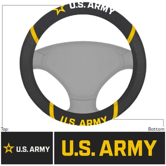 Logo Brands Army Black Knights Steering Wheel Cover