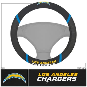 Logo Brands Los Angeles Chargers Steering Wheel Cover