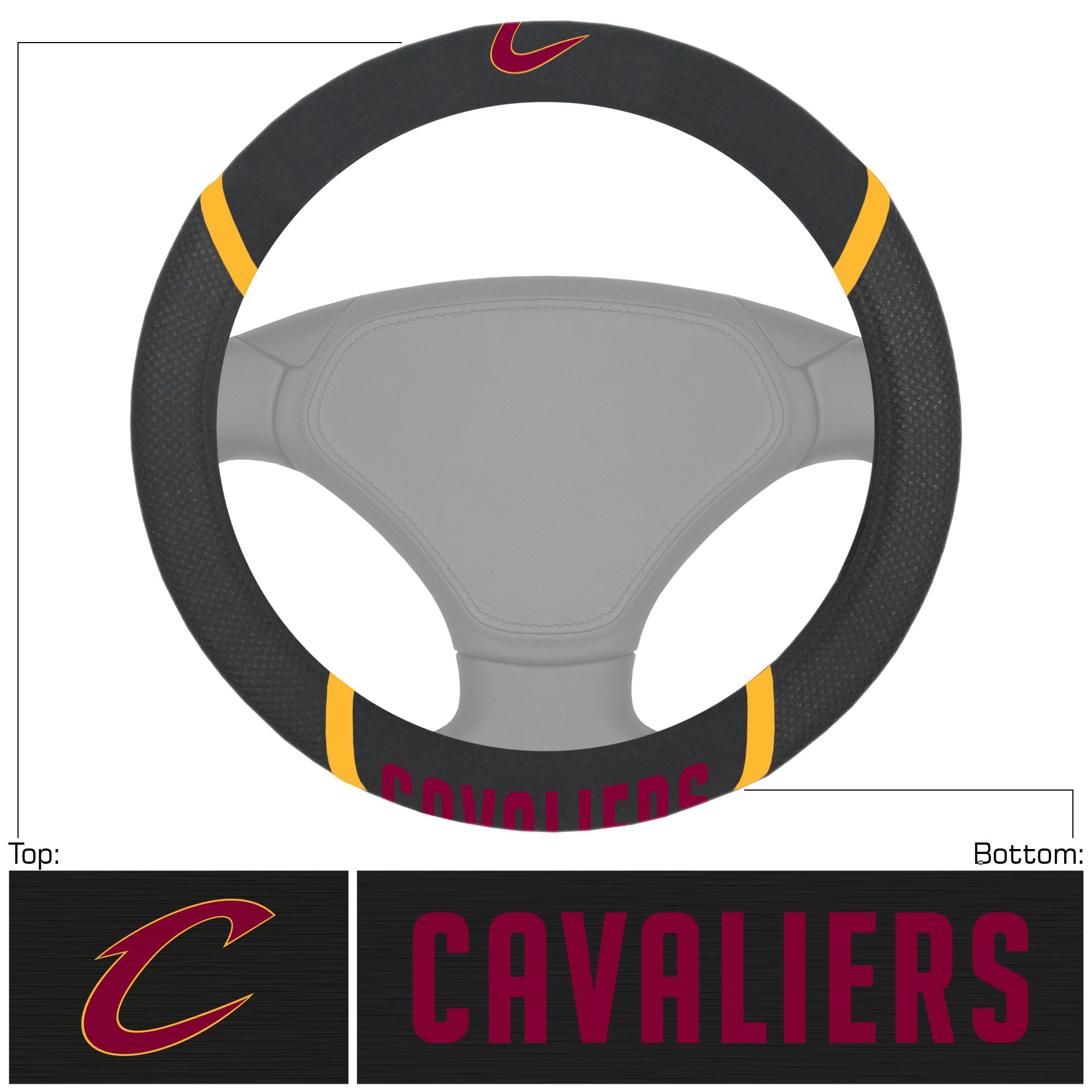 Logo Brands Cleveland Cavaliers Steering Wheel Cover