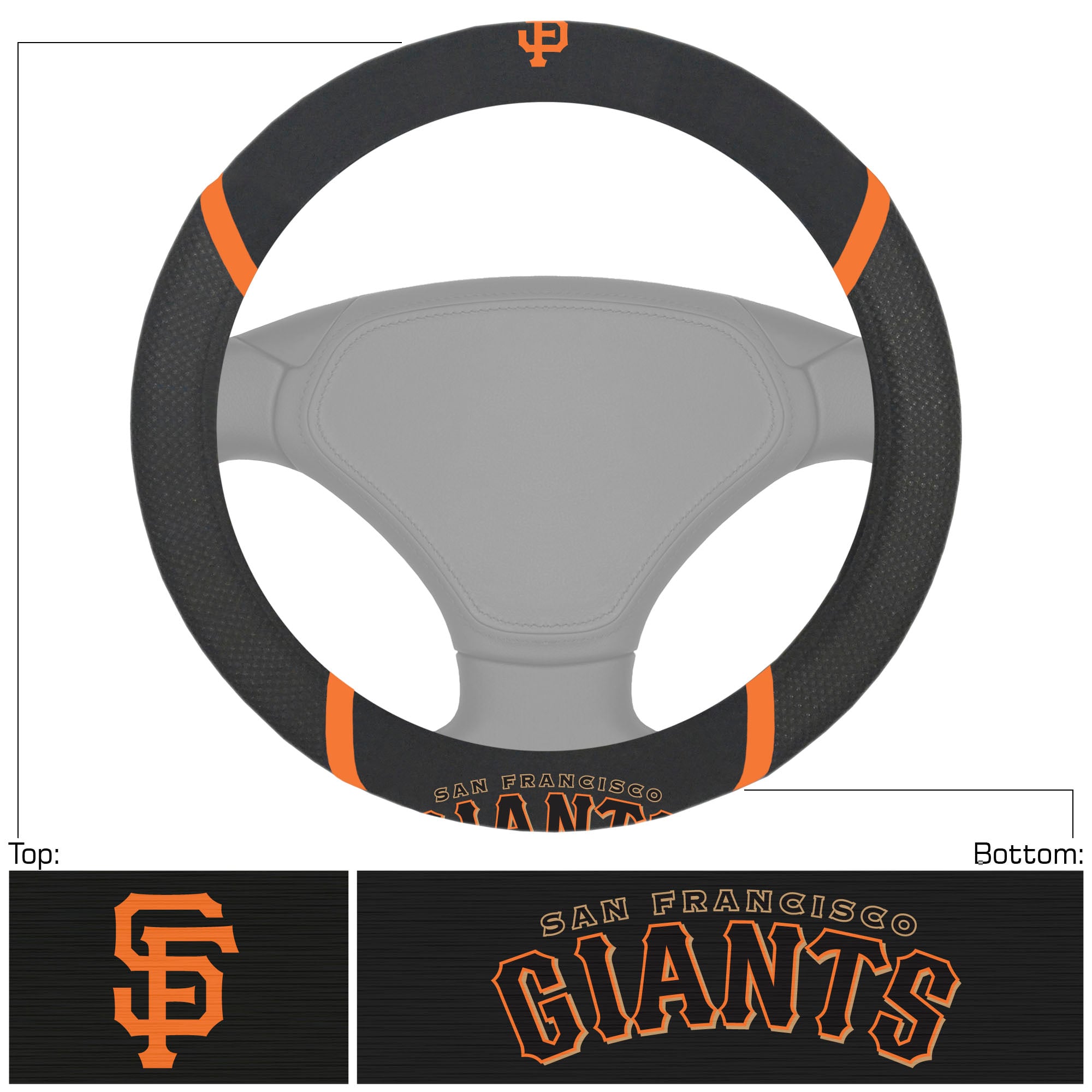 Logo Brands San Francisco Giants Steering Wheel Cover