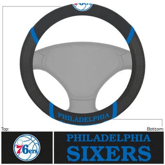 Logo Brands Philadelphia 76ers Steering Wheel Cover
