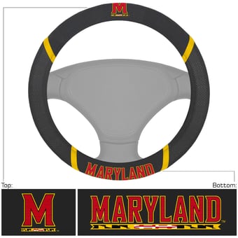 Logo Brands Maryland Terrapins Steering Wheel Cover