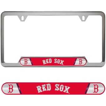 Logo Brands  Boston Red Sox Embossed License Plate Frame