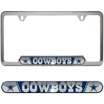 Logo Brands  Dallas Cowboys Embossed License Plate Frame