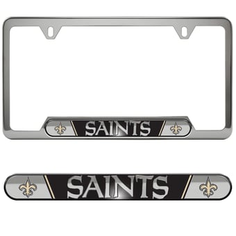 Logo Brands  New Orleans Saints Embossed License Plate Frame
