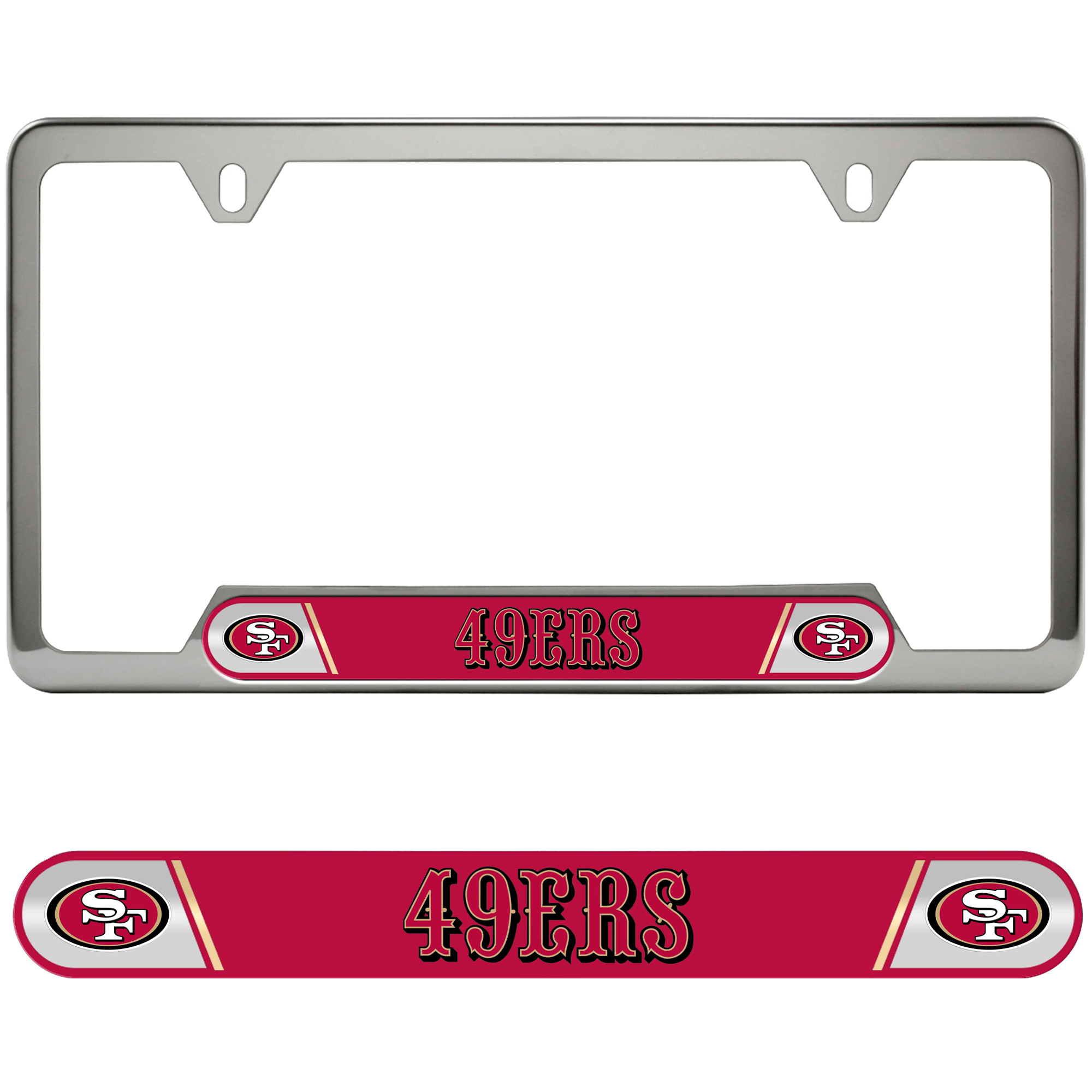 Logo Brands  San Francisco 49ers Embossed License Plate Frame