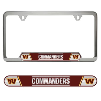Logo Brands  Washington Commanders Embossed License Plate Frame
