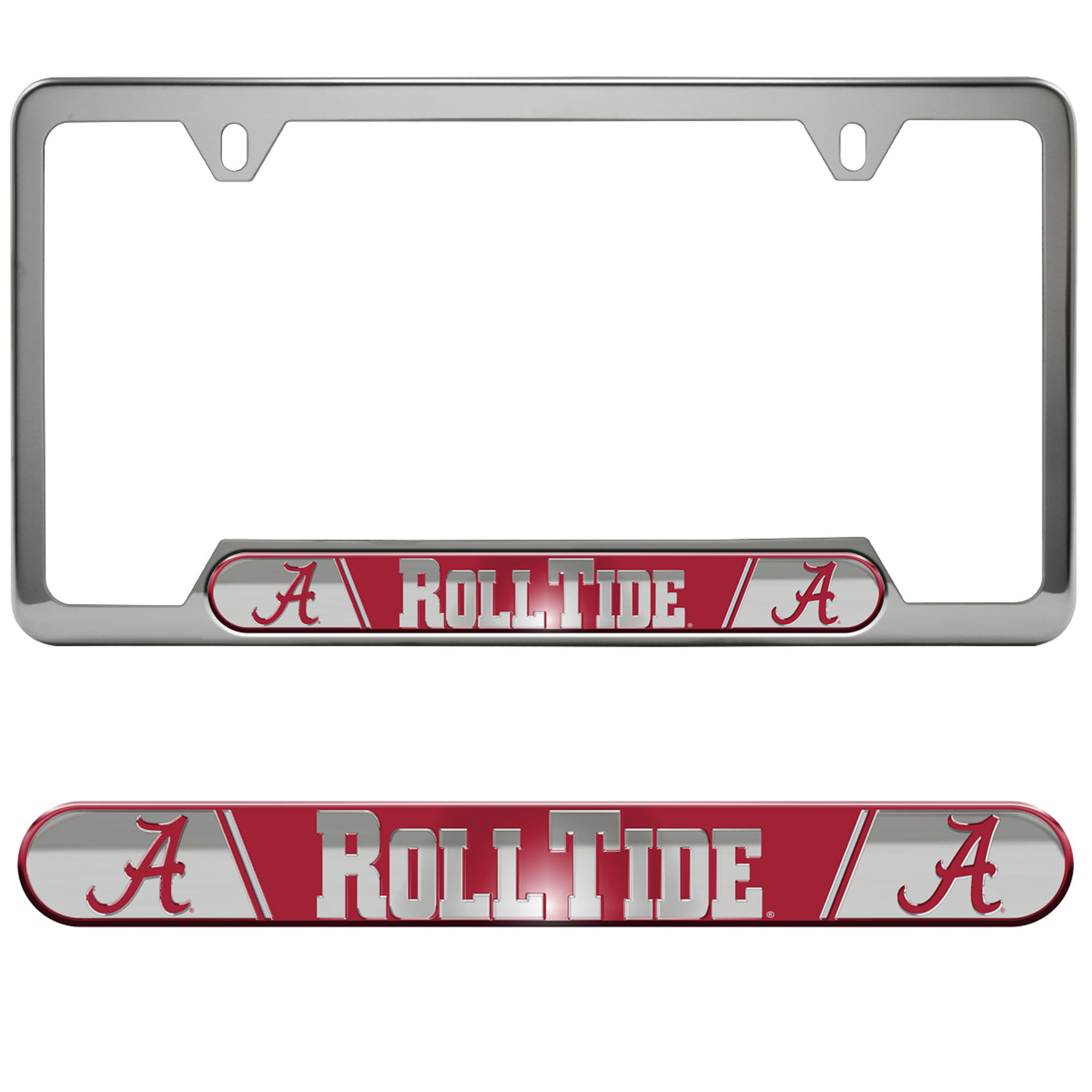 Logo Brands  Alabama Crimson Tide Embossed License Plate Frame
