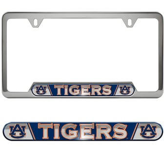 Logo Brands  Auburn Tigers Embossed License Plate Frame