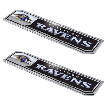Logo Brands  Baltimore Ravens 2-Pack Embossed Truck Emblem Set