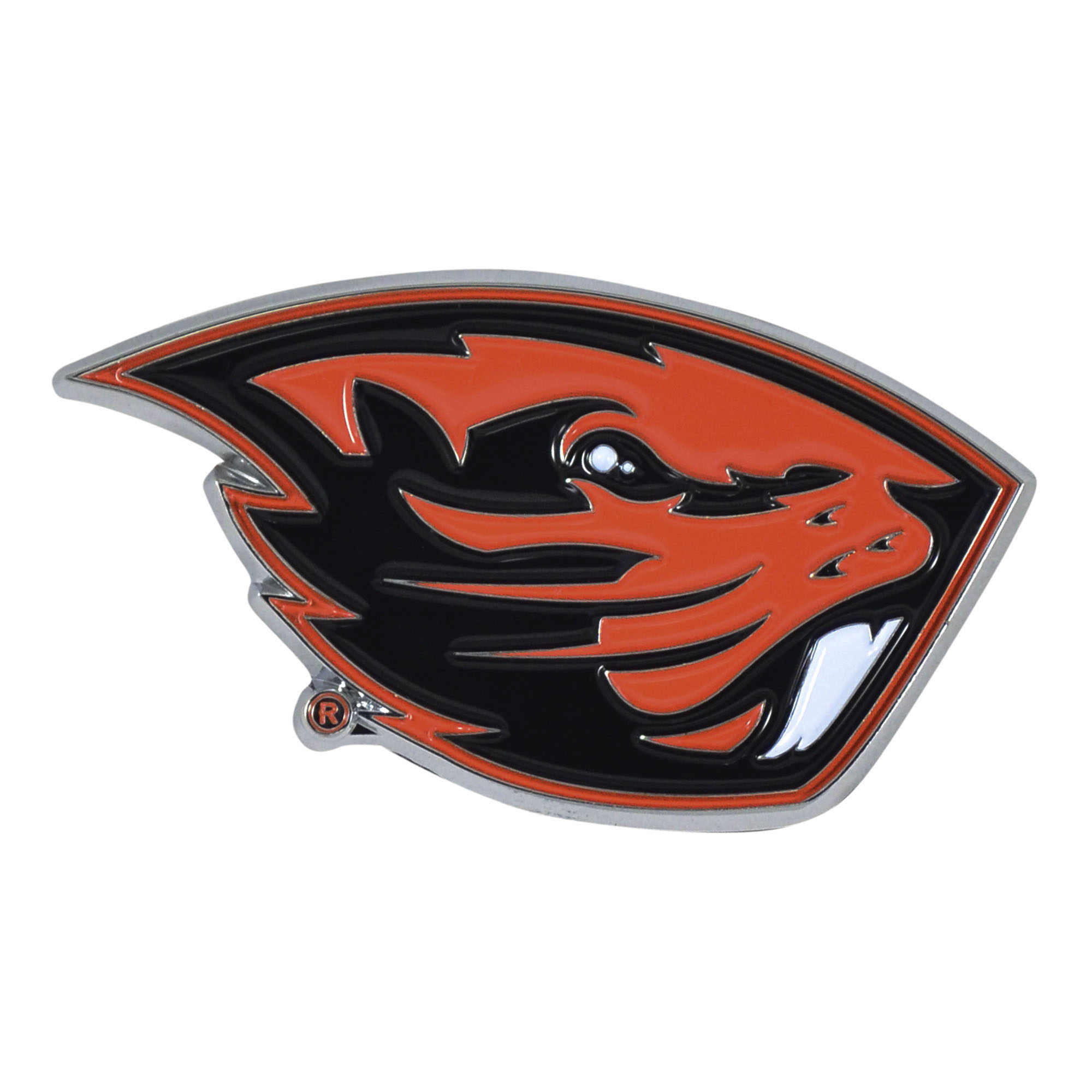 Logo Brands Oregon State Beavers Embossed Color Auto Emblem