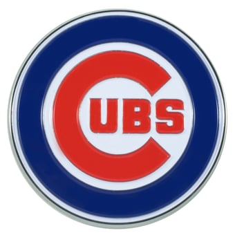 Logo Brands Chicago Cubs Embossed Color Auto Emblem