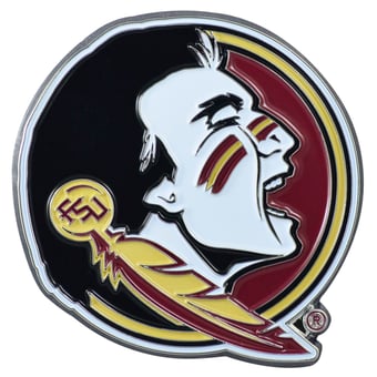 Logo Brands Florida State Seminoles Embossed Color Auto Emblem