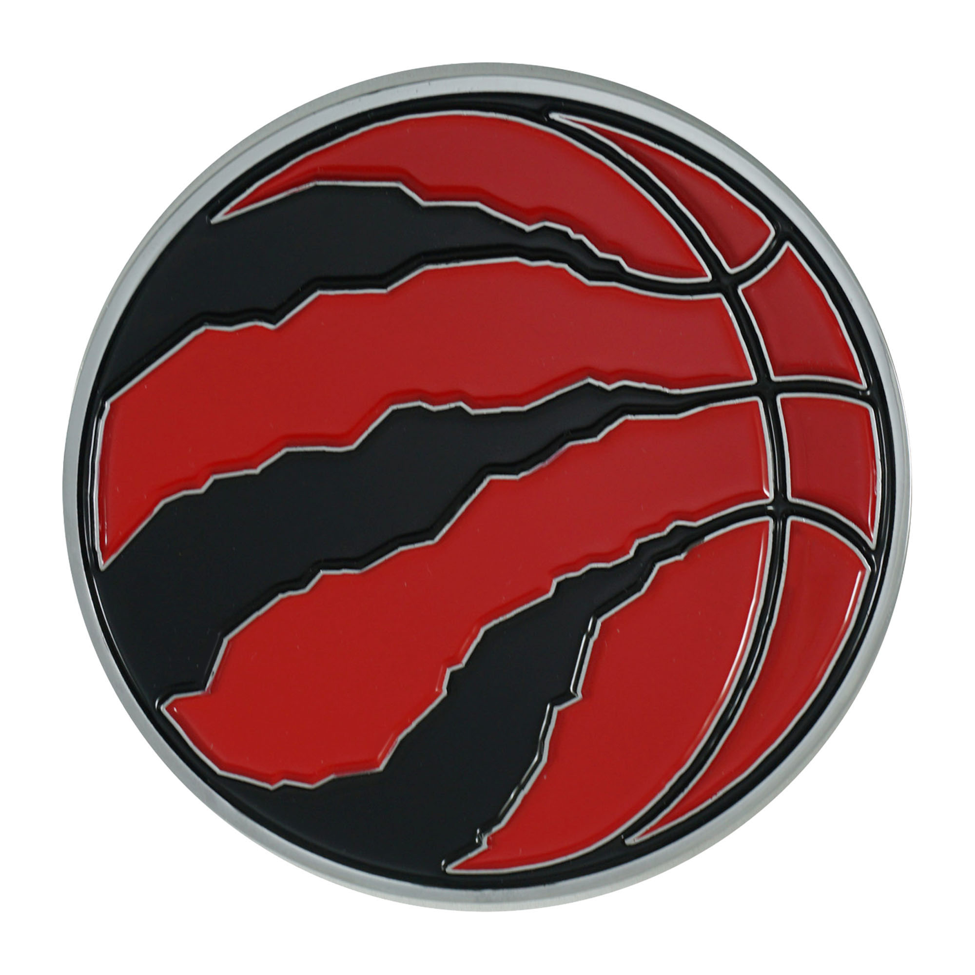 Logo Brands Toronto Raptors Embossed Color Auto Emblem