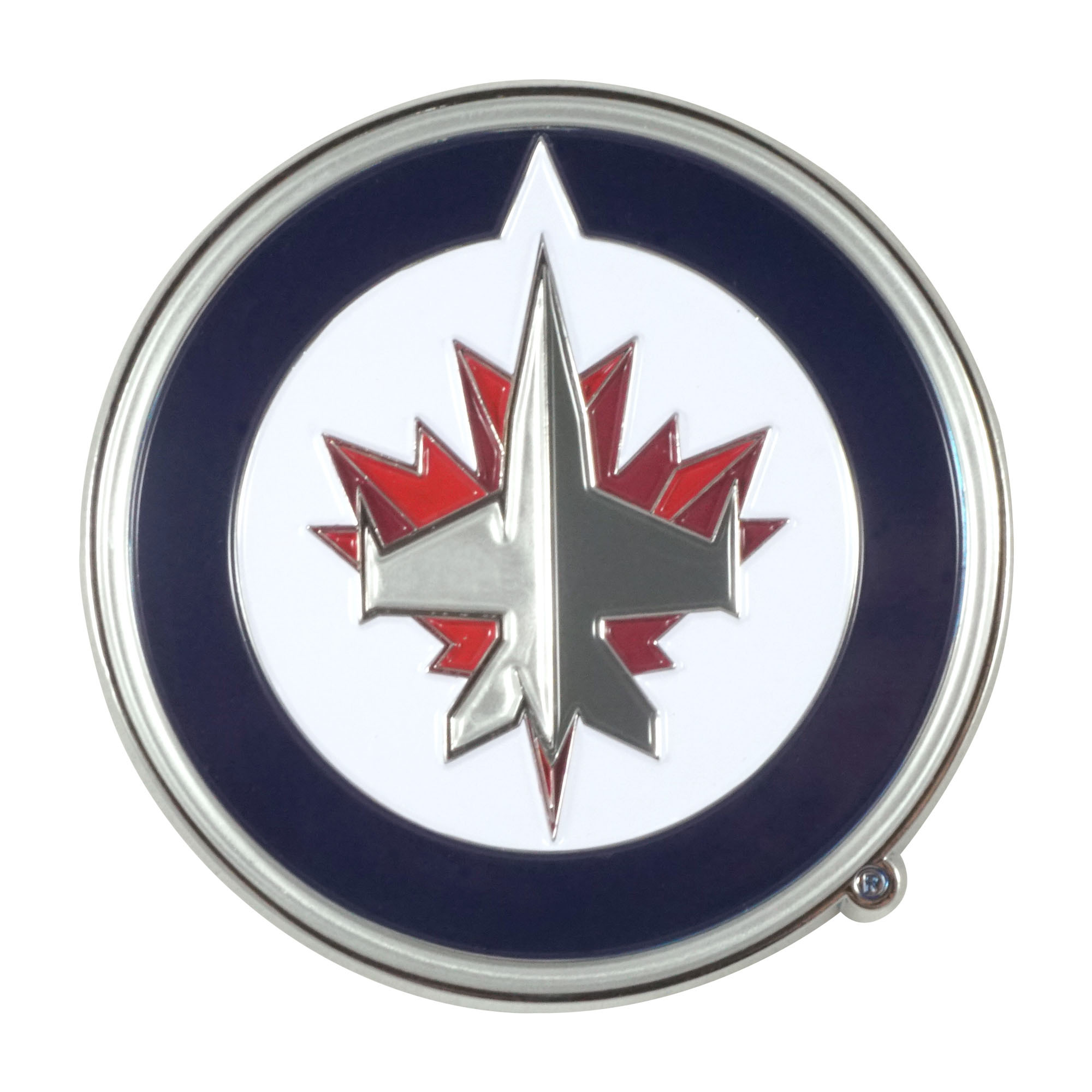 Logo Brands Winnipeg Jets Embossed Color Auto Emblem