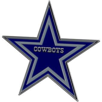 Logo Brands Dallas Cowboys Embossed Color Auto Emblem