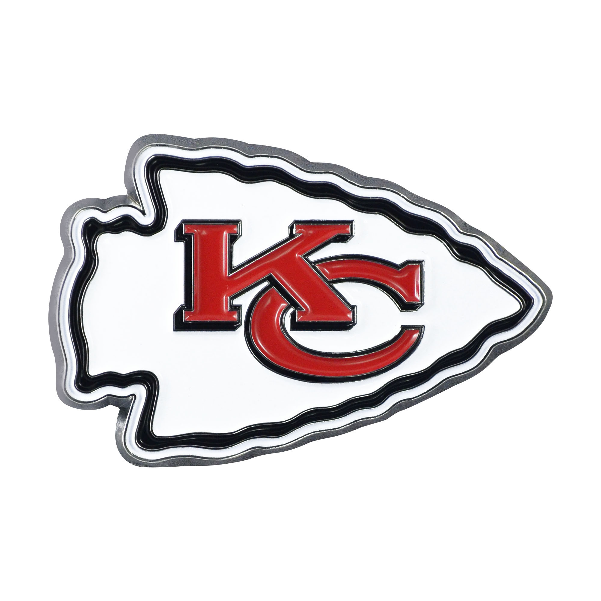 Logo Brands Kansas City Chiefs Embossed Color Auto Emblem