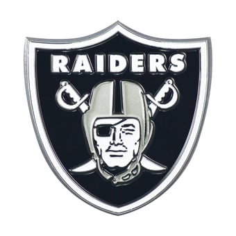 Logo Brands Las Vegas Raiders Embossed Color Auto Emblem