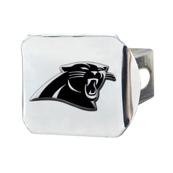 Logo Brands Carolina Panthers Chrome on Chrome Hitch Cover