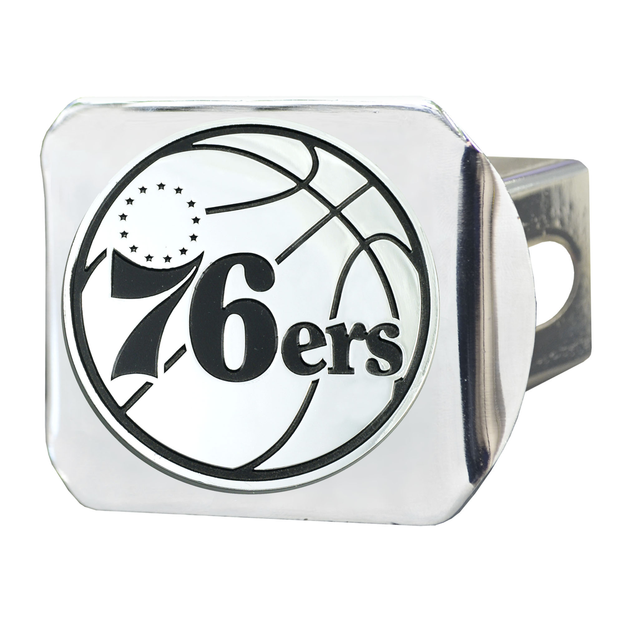 Logo Brands Philadelphia 76ers Chrome on Chrome Hitch Cover