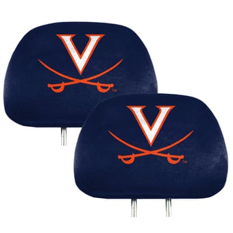 Logo Brands Virginia Cavaliers Printed Two-Pack Headrest Covers