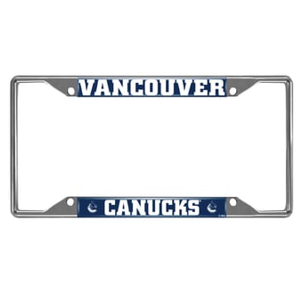 Logo Brands Vancouver Canucks Chrome License Plate Frame