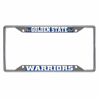 Logo Brands Golden State Warriors Chrome License Plate Frame