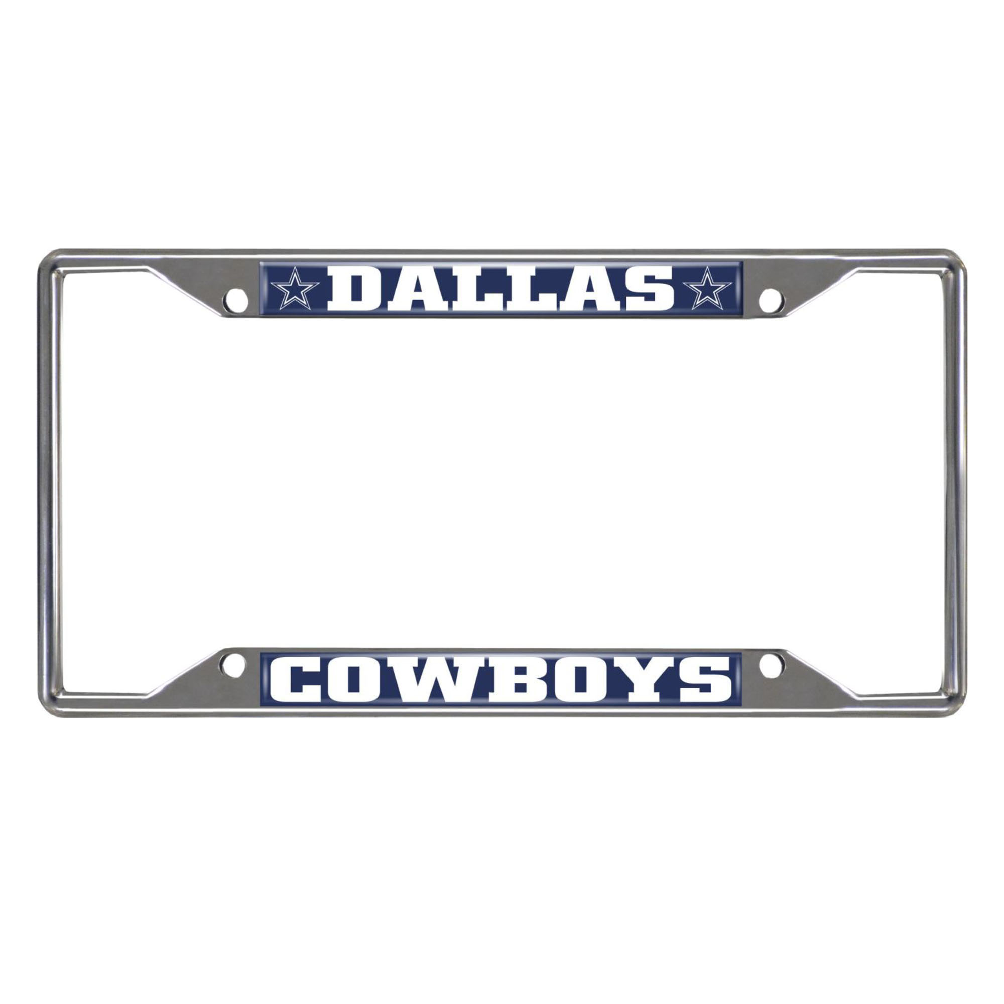 Logo Brands Dallas Cowboys Chrome License Plate Frame