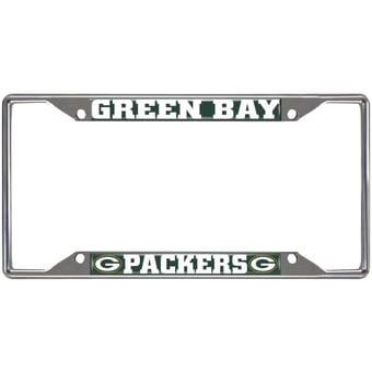 Logo Brands Green Bay Packers Chrome License Plate Frame