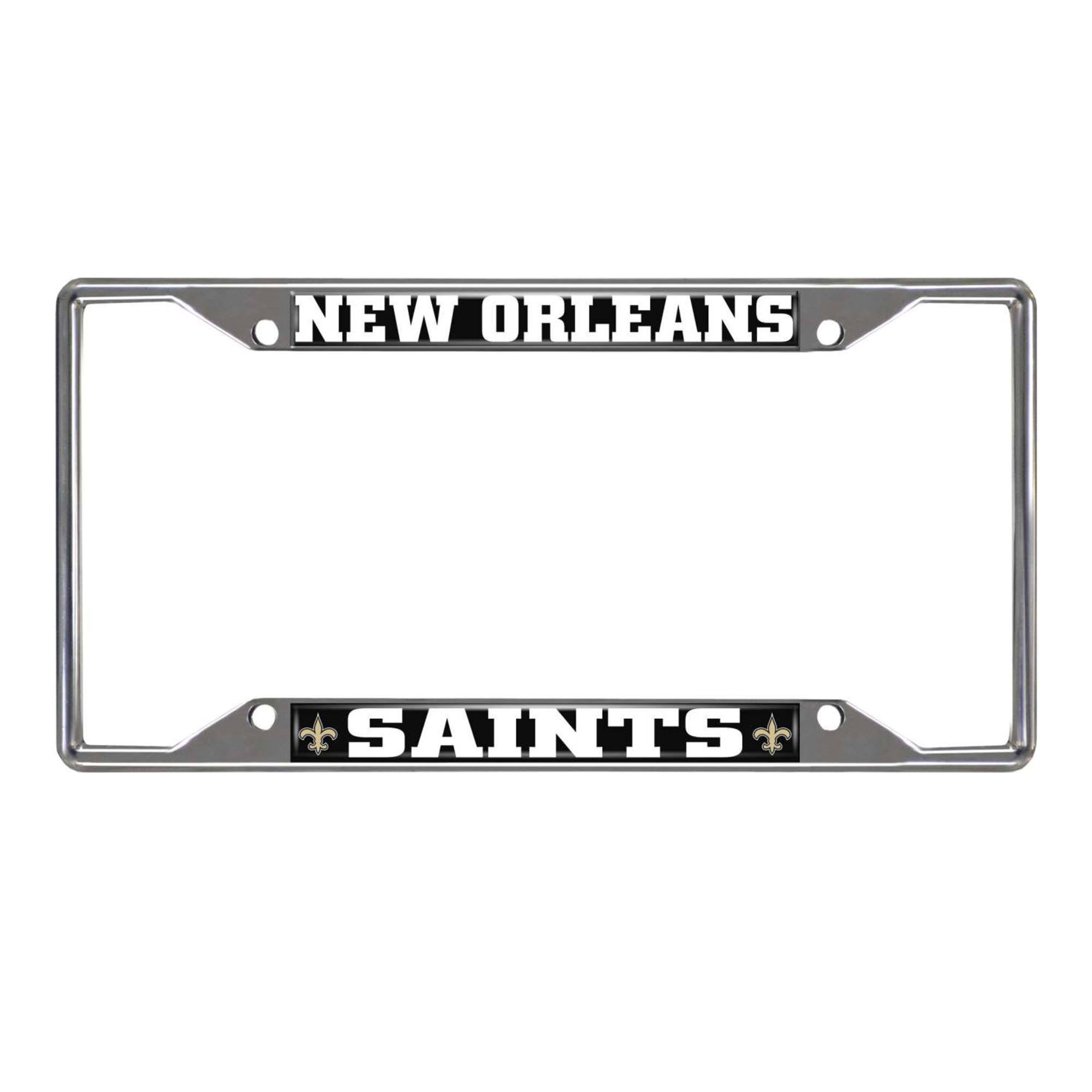 Logo Brands New Orleans Saints Chrome License Plate Frame